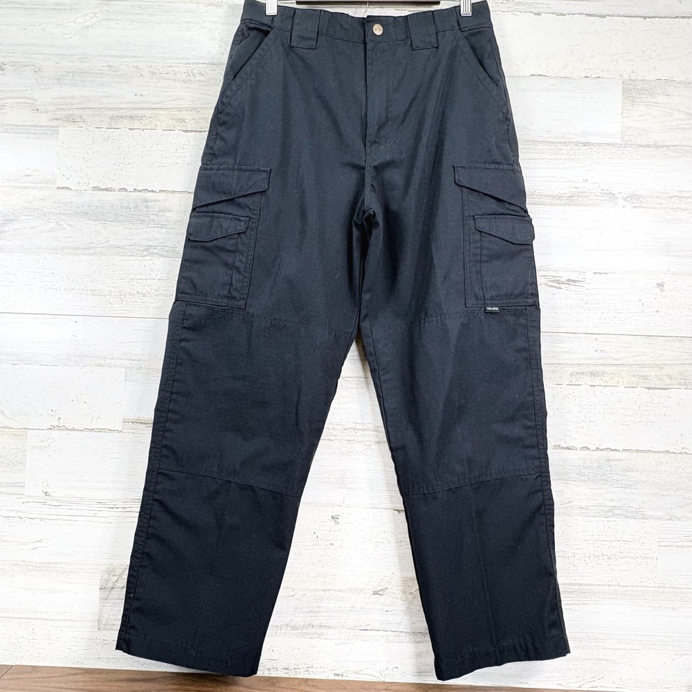 Tru-Spec Mens Tactical Ripstop Cargo Pants Size 30x29 Navy Blue Workwear Utility